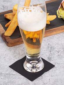 20张/40张/60张/套 双层柔软优雅纯黑色餐巾纸，展开尺寸25厘米*25厘米，适用于：婚礼、下午茶、生日派对装饰、派对装饰、派对用品、节日装饰、节日用品 - 黑色 - 查看 4