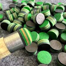 2 Pieces 11mm Multi-Layer Billiard Cue Tips, High-Class 6-Layer Pigskin Pressing, Handmade Tip, Professional Snooker & American Pool Cue Tips