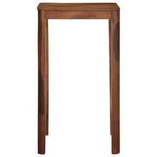 Mesa de bar VidaXL 60 x 60 x 107 cm em madeira maciça de acácia - Castanho - Ver 2