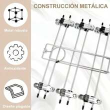 KIKIGOAL 2PCS Perchas para Pantalones con Clip, Ganchos Percheros con Pinzas para Faldas, Percha de Metal Resistencia para Jeans, 6 en 1 Gancho Giratorio Percha para Ropa(default) - Multicolor - Ver 4