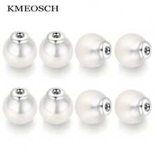 KMEOSCH 高光泽仿珍珠耳钉背扣、半孔耳钉背扣、塑料耳塞和胸针背扣帽、DIY珠宝配件 - 珍珠耳堵 - 查看 9