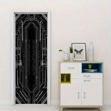 1 Set Modern Geometric Line Decor Wall Stickers, Self-Adhesive Creative Accent For Living Room, Bedroom, Entryway Background - متعدد الألوان - مشاهدة 6