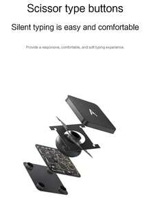 适用于 iPad Pro 第一代、第二代、第三代、第四代（2018-2022 年）11 英寸平板电脑的妙控键盘保护套，带磁吸支架，型号包括：A1980、A2013、A1934、A1979、A2228、A2068、A2230、A2231、A2377、A2459、A2301、A2460、A2435、A2759、A2761、A2762，配备蓝牙、触控板和背光。 - 黑色 - 查看 6