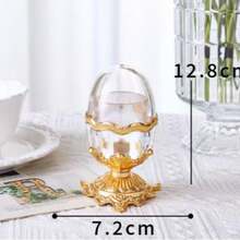 1pc European Style Golden Toothpick Holder, High-End Home Decor For Living Room, Kitchen, Dining Room, Covered Toothpick Container, Creative Desktop Organizer - Gold - View 7