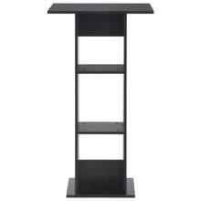 table de bar vidaXL noire 60x60x110 cm - Noir - Voir 2