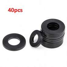 1 Pack Plastic Nylon Washers, Hinge Ring Pads, Door Gasket Parts - Black - View 7