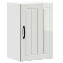 vidaXL Armadio murale da cucina Lucca bianco brillante bois ingénierie - Bianco - Visualizzare 2