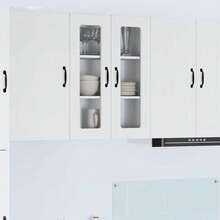 vidaXL Armoire de cuisine Blanc 60 x 31 x 80 cm Bois d'ingénierie - Blanc - Voir 1