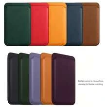 Apple Magsafe Magnetic PU Leather Card Holder Back Case