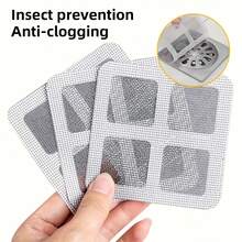 10/30/50/80 Stücke Einweg-Badezimmer-Ablaufsieb, Haarstopp-Aufkleber, Küchen- und Badezimmer-Ablaufschutz, Ablauffilter, Ablaufschutz, Dusch- und Badewannen-Wasserabscheider, einfach zu installierender Ablauffilter-Aufkleber, Spül- und Waschküchen-Ablaufabdeckung, effektiv gegen Haarverklumpungen und Schädlingsbefall - Verschiedenfarbig - Übersicht 5