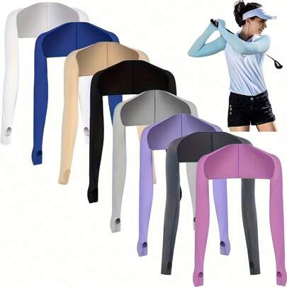 1 chiếc ống tay liền vai chất lượng cao, thoáng khí, thoải mái, co giãn và mềm mại, che phủ toàn diện, thích hợp cho các hoạt động ngoài trời như câu cá, chơi golf, đạp xe, chống nắng, khăn choàng poncho siêu nhẹ, unisex, món quà hoàn hảo.