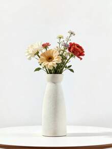 白色迷你花瓶（1个），简约北欧创意花瓶，家居装饰花瓶工艺品，婚礼派对装饰礼物，生日毕业家居装饰，返校房间装饰，学习用品，客厅摆件，房间装饰，摄影道具，节日礼物 - 白色 - 查看 12
