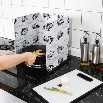 Aluminum Anti-Splash Deflector Plate For Cooking: Anti-Splash Barrier For Hassle-Free Cooking.