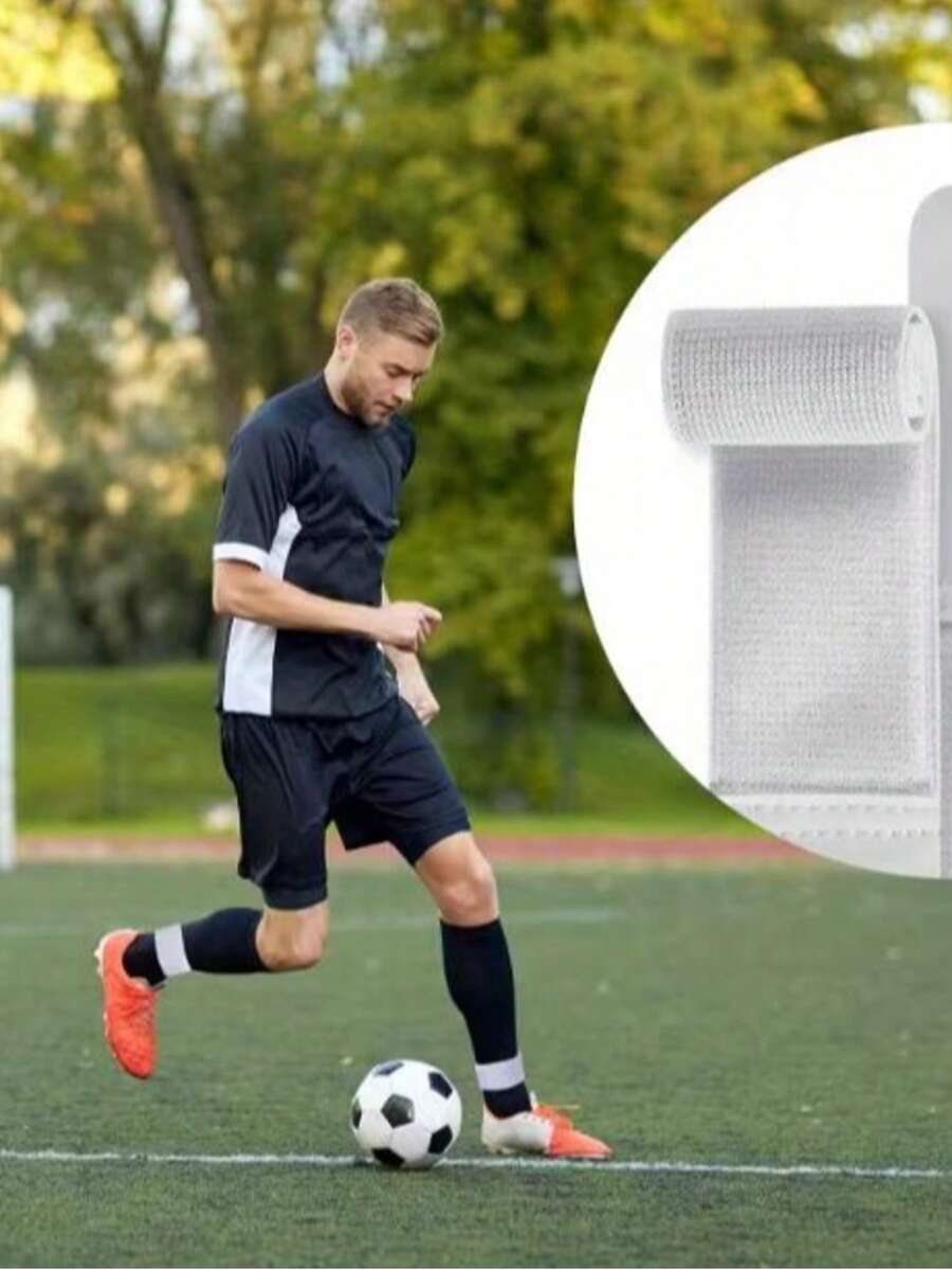 2pcs/Set Football Shin Guard Strap, Ankle Compression Wrap, Suitable For Basketball, Badminton, Running - Multicolor - View 1