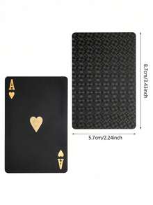 Waterproof Playing Cards With Box Flexible Poker Cards Classic Magic Tricks Tool Cool Design Great For Magic Entertainment Parties Games Gifting And Celebrations For Men And Women Creative Card Poker Series Funny Gifts - Multicolor - View 11