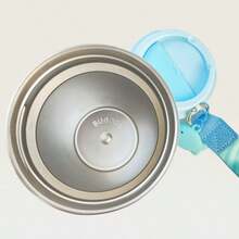 Miniso Chiikawa Series Hachiware 360mL/12.17oz Blue Insulated Coffee Cup - Stainless Steel Material, Cartoon Print, Detachable Charm & Leak-Proof Lid For Office/Commute(1PC) - Blue - View 7