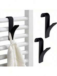 10 pezzi/5 pezzi/2 pezzi Ganci appendiabiti da bagno, portasciugamani multifunzione e appendiabiti per asciugamani, vestiti e altro - Multicolore - Visualizzare 2