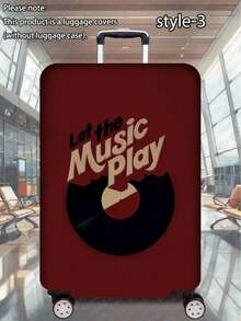 1pc Luggage Cover Suitcase Protective Sleeve, Multiple Sizes Available. Made Of Polyester Fiber, Scratch-Resistant & Wear-Resistant, Unisex. Ideal For Business Trips And Summer Vacations. Easy To Hand Wash And Detachable, A Must-Have Travel Accesso - Multicolor - View 55