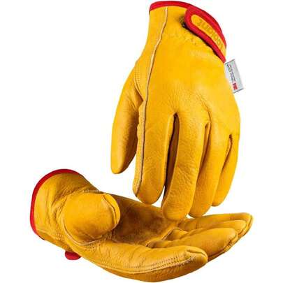 Winter Leather Work Gloves, Warm Thinsulate Lining For Cold Weather Work, Thermal Insulated Gloves,39730113