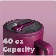 32oz/40oz Large-Capacity Vacuum Cup [One Cup For A Whole Day's Water Needs], 24-Hour Hot And Cold Retention, Essential For Outdoor Work & Sports, Coffee Checkered Design - 彩色 - 查看 10