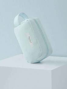 NECESSAIRE DE TECIDO 16CM - Azul bebê - Visão 2