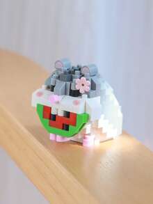 2000+ Pcs New Cute Animal Theme Mini Building Blocks Toy Series, Including Adorable Corgi Puppy, Owl, Dolphin, Rabbit, Kitten And More, Creative Assembly, Suitable For Window Decor, Living Room Decoration, Thanksgiving/Birthday, Holiday Gifts. Stress Relief Toy, Mini Building Blocks, Building Block Bear, Adult Building Blocks - Multicolor - View 10