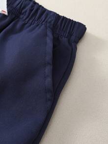 3件套男童纯色抽绳腰休闲短裤