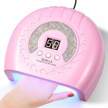 Nueva Actualización En 2026 De La Lámpara De Uñas Profesional Led, Secadora De Curado De Gel De Uñas Ultravioleta, Con Cronómetro Y Sensor De 3 Horas Para Secar Rápidamente Las Herramientas De Uñas - Rosa - Ver 2