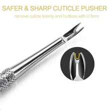 3 件套足部护理工具 - 多功能双头指甲挑拔器、嵌甲去除器、老茧去除器和指甲修剪器，100% 不锈钢防滑手柄 - 銀色 - 查看 6