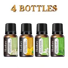 1瓶10毫升水溶性香薰精油补充装，包含薰衣草、百合、香草、玫瑰等10余种香型，有助于放松睡眠、清新空气，适用于加湿器，情人节、婚礼用品。