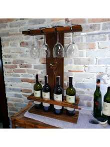 Adega de madeira Porta vinho adega barzinho Area gourmet churrasco Porta vinho de madeira Adega bar Porta taças Decoração adega