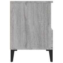 vidaXL Mesas de cabecera 2 unidades Sonoma gris 40x35x50 cm - Gris - Ver 9