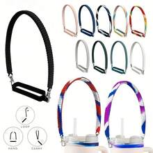 Sports Water Bottle Handle Accessories - Water Bottle Strap, Stand, Strap With Buckle - Soft Silicone Material - Fits Most 8-40 Oz Water Bottles - Compatible With Stanley Cup Accessories - Multicolor - View 11