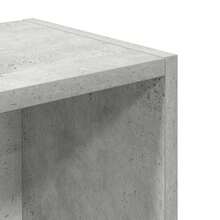 vidaXL Bibliothèque gris béton 31x24x77 cm ingénierie du bois - Gris - Voir 9