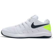 Nike Zapatillas de tenis versátiles y cómodas para entrenamiento VAPOR X para niños mayores - Blanco/Verde - Ver 10