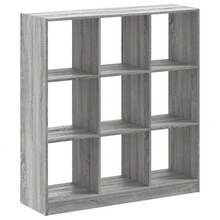 Bibliothèque VidaXL Sonoma Gris 102x32x108 cm en bois d'ingénierie - Gris - Voir 6