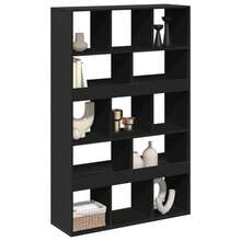 vidaXL Cloison de Separation Nero 100x33x156,5 cm in legno d'ingegneria - nero - Visualizzare 3