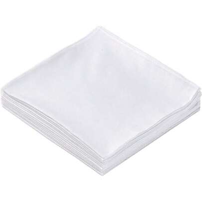 Premium Cotton Blend Handkerchiefs - Super Absorbent, Wrinkle Resistant For Sweat, Tears & Oil,Gentle On Skin,16 Inch,39475367