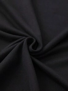 Stunning Slogan You Are Beautiful And Enough To Remember This Letter Print Women Round Neck-Shirt.Jpg - Black - View 5