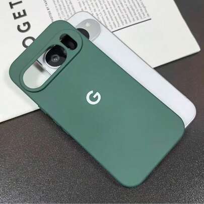 1pc Luxury Liquid Silicone Shock-Proof Phone Case With Velvet Lining, Suitable For Pixel 6/6 Pro/6A/7/7 Pro/7A/8/8 Pro/8A/9/9 Pro/9 A/9 Pro XL/10/10 Pro/10 Pro XL