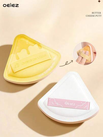 OEIEZ 2pcs Makeup Sponge Puff, Large Size , Quickly Create Flawless Makeup, Concealer Sponge Suitable For Liquid And Cream Foundation