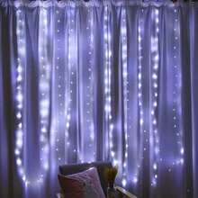 USB Powered Fairy LED String Lights With Remote Control, 8 Modes, Wedding, Valentine's Day, Home Decor - USB Curtain Light - View 24