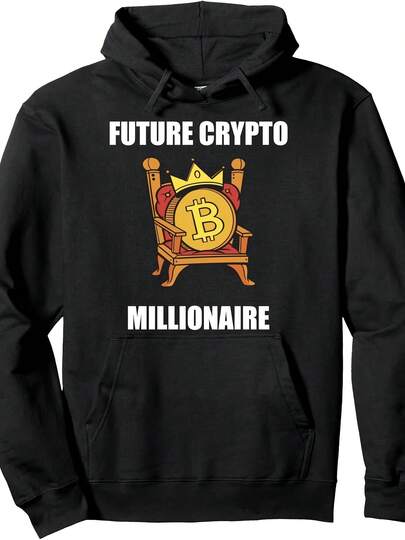 Future Crypto Millionaire Crypto Millionaire Loading Bitcoin Pullover Hoodie
