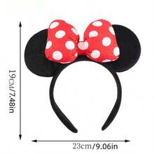 1pc Disney Minnie Mouse Ear Headband With Bow Design, Princess Costume Accessory, Suitable For Parties, Birthdays, Carnivals (Some Accessories Randomly Shipped), Perfect Gift, Birthday Gift, Ideal For Various Festivals, Fashionable Item, Luxury Choice. Perfect Gift For Friends Or Partners, Valentine's Day Decoration, Ideal Choice, Party Gift. - Multicolor - View 6