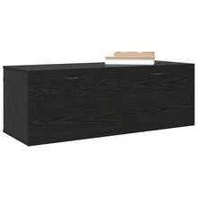 vidaXL Armadio Murale Chêne Nero 100 x 36,5 x 35 cm Bois d'ingénierie - nero - Visualizzare 3