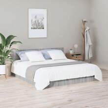 vidaXL Tête de lit Sonoma cinza 200x1,5x80 cm Bois d'ingénierie - Cinza - Ver 3