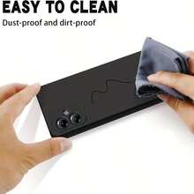 Integrated Black Shock-Proof Protective Case, Suitable For Series Phones. Water-Resistant, Shock-Proof, Scratch-Resistant. TPU Protective Case, Soft And Shock-Proof Black Phone Case, Shock-Proof, Provides Comprehensive Protection For The Lens. Fashionable And Exquisite, New Solid Color, Simple Style. Suitable For Moto G82, Moto G72, Moto G60, Moto G52, Moto G41 - Black - View 3