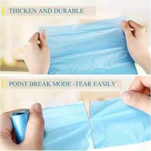 5 Rolls/100 Random Color Leak Proof Garbage Bags | Anti Odor Sealed, Square Design, Suitable For Bathrooms, Outdoors, Kitchens, Restaurants, Hotels - Efficient Garbage Disposal, Durable Material - Màu sắc ngẫu nhiên - Xem 5