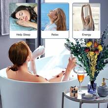 17英寸干花花束，包含多种干花，如金槌花、玫瑰、燕麦、薰衣草和金鸡菊，适合波西米亚风家居、婚礼餐桌花瓶装饰、春季情人节、母亲节等场合。 - 混色B - 查看 7