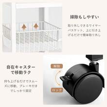 多機能ストレージラック メッシュ収納ラック キャスター付 衣類収納 ラック 書類収納 ラック スチールラック スチールシェルフ 業務用 収納ラック キッチンラック レンジラック レンジ台 オープンラック 本棚  おもちゃ棚 大容量で省スペース、安定して簡単に設置、キッチン、バスルーム、寝室、オフィス、ガレージに適しています - ブラック - チェックする 9